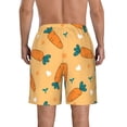 thumbnail image 3 of Naloa Love Carrot Men's Beach Shorts, Surfing shorts, Swim trunks, Quick Dry Swim Trunks for Surfing Beach Fun - Large, 3 of 9