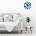 thumbnail image 5 of Chilfamy 10 Inch Wall Clock Marble Blue White Streaks Print Wall Hanging Decor Wall Art Decor 10x10in, 5 of 8