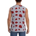 thumbnail image 4 of Balery Ladybug Camisetas sin mangas para hombre, absorbe la humedad y protege contra el mal olor.-XX-Large, 4 of 7