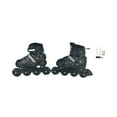 thumbnail image 2 of Patins à Roues Alignées Réglables pour Femmes, Haute Élasticité, Résistants à l'Usure, pour Garçons et Filles, Débutants, Patins à Roulettes, Chaussures de Patinage Antichoc, Filles Débutantes, Noir/m, 2 of 8