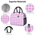 thumbnail image 4 of Lunch Bag Lunch Box for Women Reusable Insulated Lunch Bags,Water-Resistant Pink Doughnut Cooler Lunch Tote Bag, Large Capacity for Work Travel Picnic, 4 of 6
