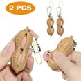 thumbnail image 3 of pdqouc Kids Teens Toy Stress Relief Fidget Toys Keychain Improve Focus Officer Toys Peanut Shape Bag's Hanging Pendant Creative Funny Birthday Gifts, 3 of 5