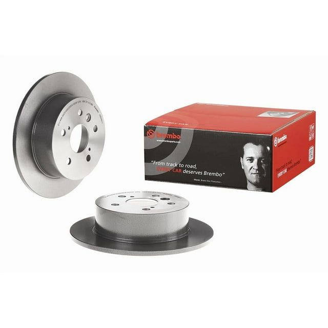 Brembo Brake Rotor 08B56611C02 Solid; One Piece Design; Wheel Bolt Pattern 5 x 114.3 Millimeter; 170 Millimeter Hat Inside Diameter; 62 Millimeter Hub Diameter; Gray Cast Iron; Single