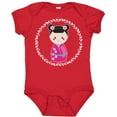 thumbnail image 3 of Inktastic Girls Pink Kokeshi Doll Cute Girls Baby Bodysuit, 3 of 5