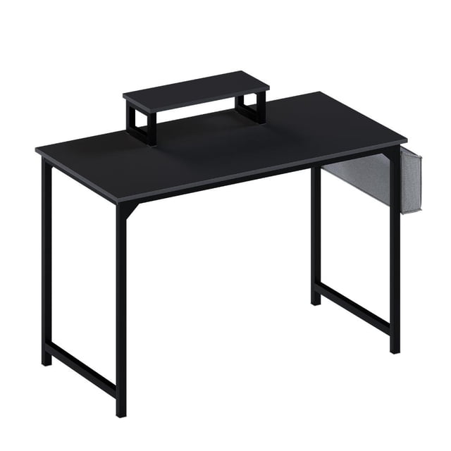 Mubson Escritorio Minimalista con Archivero Lateral Olten Negro
