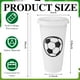 thumbnail image 2 of Domensi Juego de 12 Vasos Plásticos de Fútbol con Tapa y Popote de 710 ml, 2 of 7