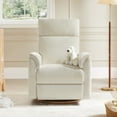 thumbnail image 3 of Spruce & Spring 270° Swivel Power Recliner with Nightlight for Nursery and Living Room, Linen, 3 of 12