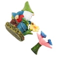 thumbnail image 5 of 2 Pcs Miniature Gardening Gnomes Set Waterproof Lucky Hand Painted Gnome Figurines Flower Statue, 5 of 21