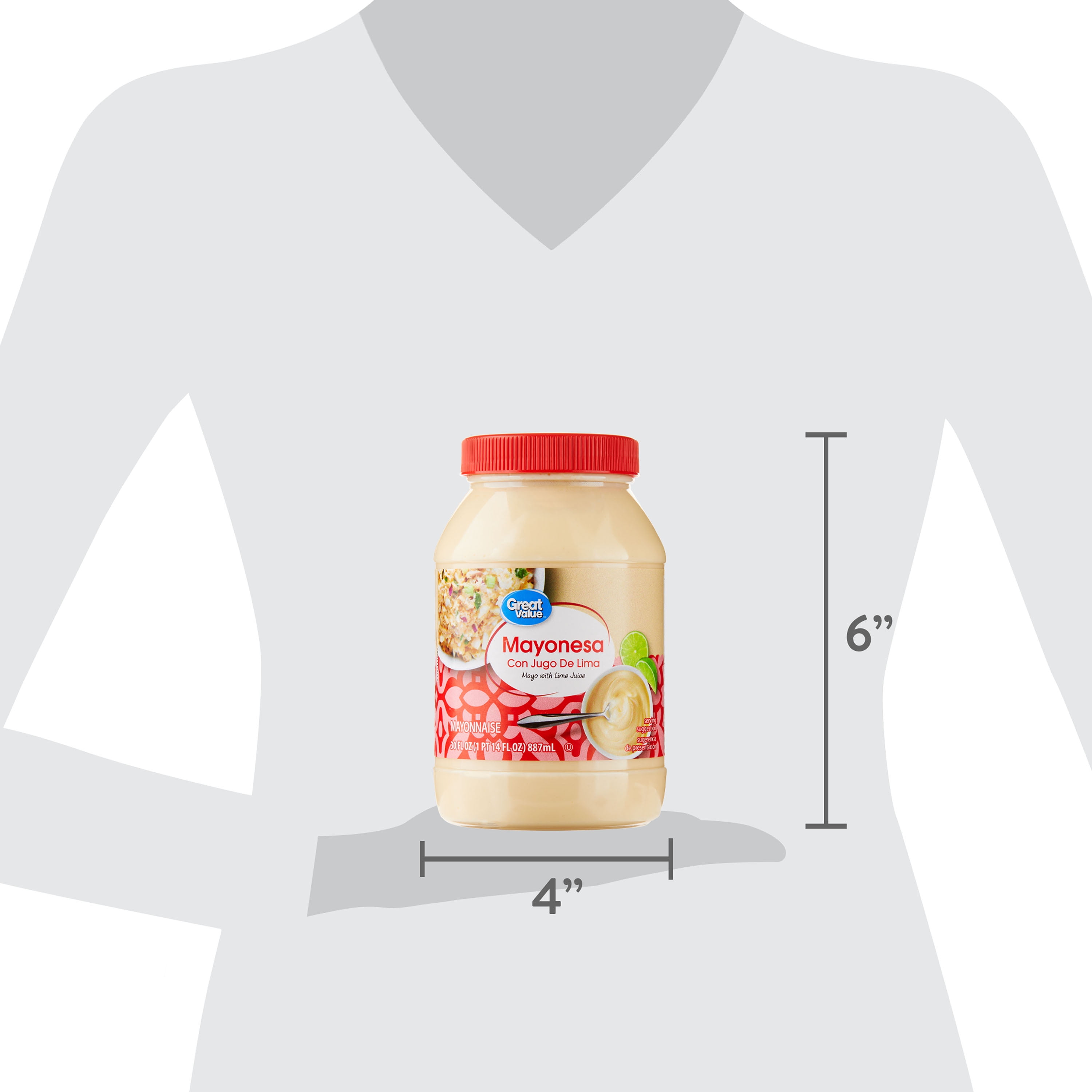 Great Value Mayonesa Con Jugo De Lima-Mayonnaise with Lime, 30 fl oz