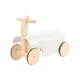 thumbnail image 2 of Coches de paseo de madera para niños pequeños, coche para caminar con ruedas, diversión para interiores y exteriores, juguete para caminar para niños Blanco, 2 of 9
