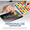 thumbnail image 4 of OptiPak Face Mask Storage Case - Personalize Your Mask Case Holder Mask Container 3 Pack, Grey, 4 of 7