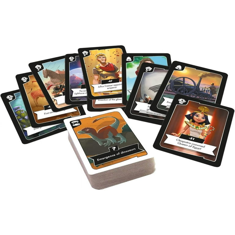 Zygomatic Timeline Twist Card Game - Test Your Chronological Knowledge! Cooperative Trivia Game, Fun Family Game for Kids and Adults, Ages 8+, 2-6 Players, 20 Minute Playtime, Made Zygomatic Timeline Twist Card Game - Test Your Chronological Knowledge! Cooperative Trivia Game, Fun Family Game for Kids and Adults, Ages 8+, 2-6 Players, 20 Minute Playtime, Made