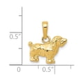 thumbnail image 5 of Auriga Fine Jewelry 14K Yellow Gold Cocker Spaniel Dog Pendant for Women, 5 of 6
