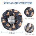 thumbnail image 3 of Shower Caps,Goldendoodle Dog Waterproof Shower Cap for Women 4 Pieces,Double Reusable Hair Cover for Shower PEVA Elastic Stretch Hem, 3 of 7