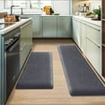 thumbnail image 2 of 1pc long strip thickened kitchen floor mat flannel non-slip bathroom absorbent mat home door dirt-resistant foot mat, 2 of 9