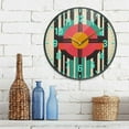 thumbnail image 3 of Yayeee Wall Clock Battery Operated 11.9" Silent Non-Ticking for Living Room, Geometric Circle, 3 of 8