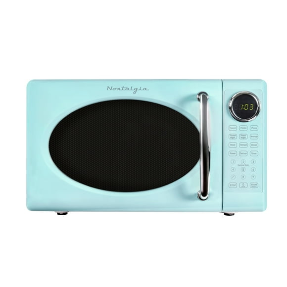 Horno microondas Nostalgia Retro 20L 700W con plato giratorio de vidrio