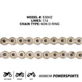 thumbnail image 2 of Niche Sprocket Chain Set for Yamaha YZF R6S 16/48T 530 Motorcycle MK1003959, 2 of 9