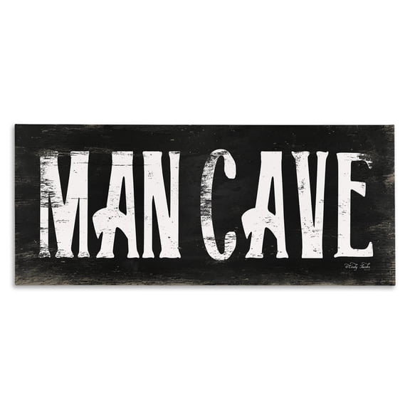 Stupell Industries Industrial Man Cave Black And White Canvas Art, 40 x 17, by Cindy Jacobs