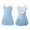 Light Blue, variant on Eltusu Girls Ballet Dance Dress, Cotton Performance Practice Sleeveless Leotard Skirts Pink Size 3-16 T