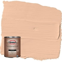Glidden Fundamentals Siesta / Orange Satin Exterior Paint, 1 Quart