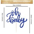 thumbnail image 3 of Cake Topper EONNCNT Brillo Azul Oh Bebé 16x21 cm, 3 of 7