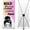 Bold Brows Stunning Lashes Here, variant on DreamController Lashes & Brows Retractable Banner with Stand, 33"x81" Vertical Display Pull-Up Banner for Trade Shows, Business Events & Promotions(Beauty in Every Blink)