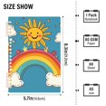 thumbnail image 2 of FORMRS 1-Subject Spiral Notebook 8" x 5" College Ruled 60 Refillable Sheet A5 Hard Cover, 2 Pack, Rainbow with Stars, 2 of 7