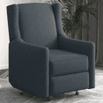 thumbnail image 5 of MUZZ Upholstered Push Back Recliner Chair,Glider Recliner Sofa Chair for Home,Dark Grey, 5 of 5