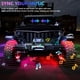 thumbnail image 5 of Lámpara de atmósfera de automóvil 4PCS Kits de luces LED de roca Luz LED colorida para automóvil Tiras de luces de control de aplicaciones IP68 Ajuste de brillo a prueba de agua Conexión BT 5.0 sincro, 5 of 8