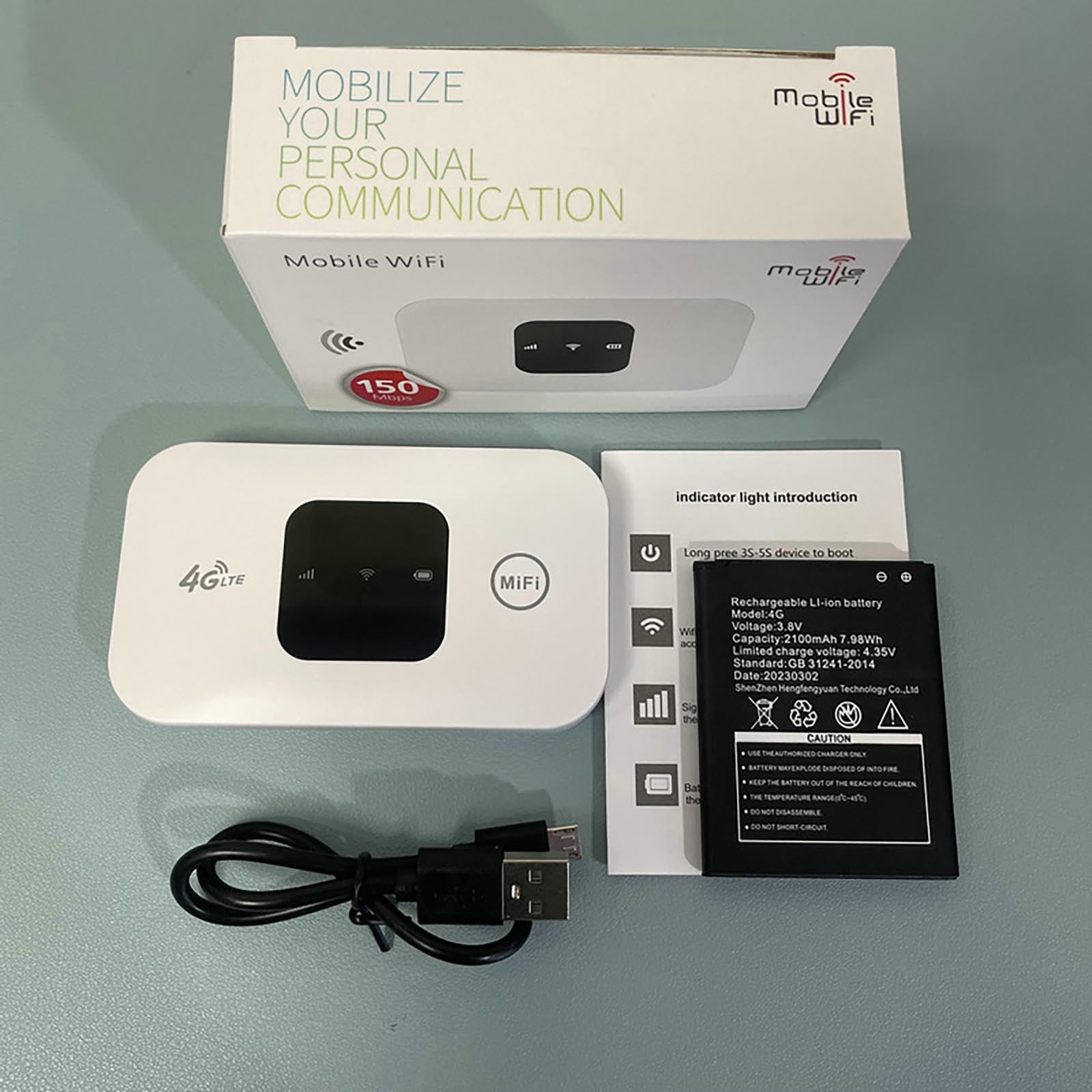 KQJQS 4G Mobile Hotspot – High-Speed Wireless Internet Router, Portable Pocket WiFi for Car and Outdoor Use – Supports 10 Users, Up to 72 Hours Standby