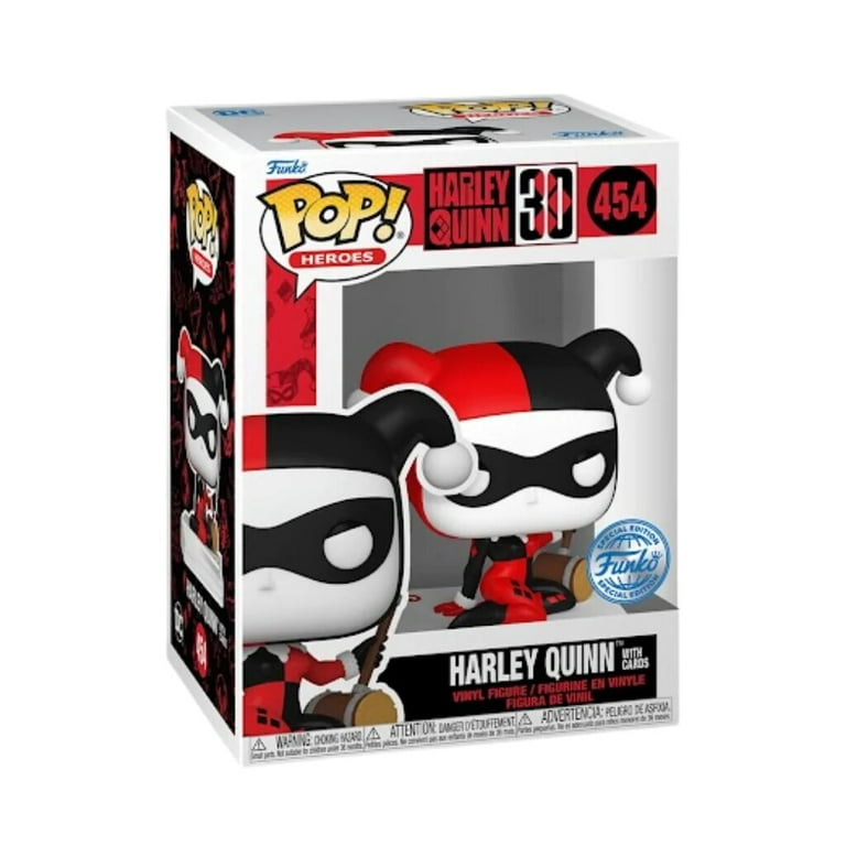 Funko Pop Heroes #454 - Harley Quinn 30th - Harley Quinn /w Cards  (Exclusive) 