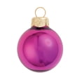 thumbnail image 2 of Whitehurst Shiny Finish Glass Christmas Ball Ornaments - 2.75" (70mm) - Soft Rose - 12ct, 2 of 3