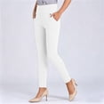thumbnail image 4 of Besolor Plus Size Dress Pants Women Elastic High Waisted Straight Leg Pant Business Casual Work Trousers with Pockets, 4 of 6