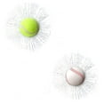thumbnail image 1 of 2 pegatinas de cristal agrietadas en 3D, pegatinas de cristal roto de béisbol, divertidas pegatinas para coche, pelota de tenis, cosas de broma, pegatinas de cristal agrietadas, 1 of 5