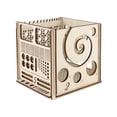 thumbnail image 2 of Abbraccia Wooden Yarn Bowl Multifunctional Knitting Tool Easy to Assemble Removable Gift for Crafters Wood Yarn Storage Basket, 2 of 9