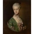 thumbnail image 2 of Thomas Gainsborough 20x23 Black Ornate Framed Double Matted Museum Art Print Titled: Elizabeth Wrottesley, Later Duchess of Grafton, 2 of 5