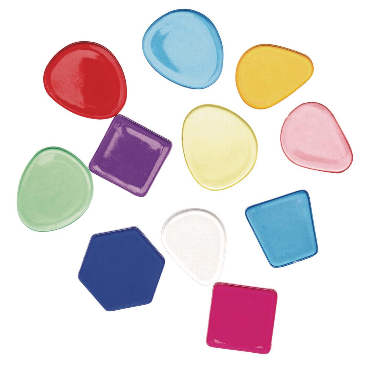 Colorations Large Translucent Mosaic Craft Tiles - 1 lb.