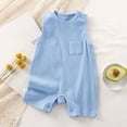 thumbnail image 2 of Baby Onesies Boy Unisex Summer Baby Boy Girl Rompers Solid Color Bodysuit Jumpsuit Playsuit One-Piece Outfit Clothes, 2 of 6