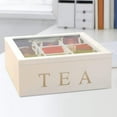 thumbnail image 1 of Organizador rectangular para bolsitas de té BLESIY Caja de almacenamiento de té Titular de almacenamiento, 1 of 8