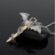 thumbnail image 5 of Luminous Jewelry Dragon Sword Pendant Necklace Dark Anime Necklace, 5 of 5