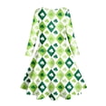 thumbnail image 4 of FhsagQ Robe pour Filles Bricolage Imprimée Robe de Princesse de Fête pour Enfants et Filles Robes de Pâques pour Filles Taille 6T Robes pour Filles Taille 7-8 Vert Pâle 8-9 Ans, 4 of 5
