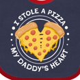thumbnail image 4 of Inktastic I Stole a Pizza My Daddy's Heart Boys or Girls Baby Bib, 4 of 4