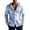 01 Light Blue, variant on Mens Cotton Linen Hoodie Mens Long Sleeve Shirts Drawstring Hooded Sweatshirt Thin Plain Button Down Tops Comfy Everyday Athletic Running Sport Wear with Pockets