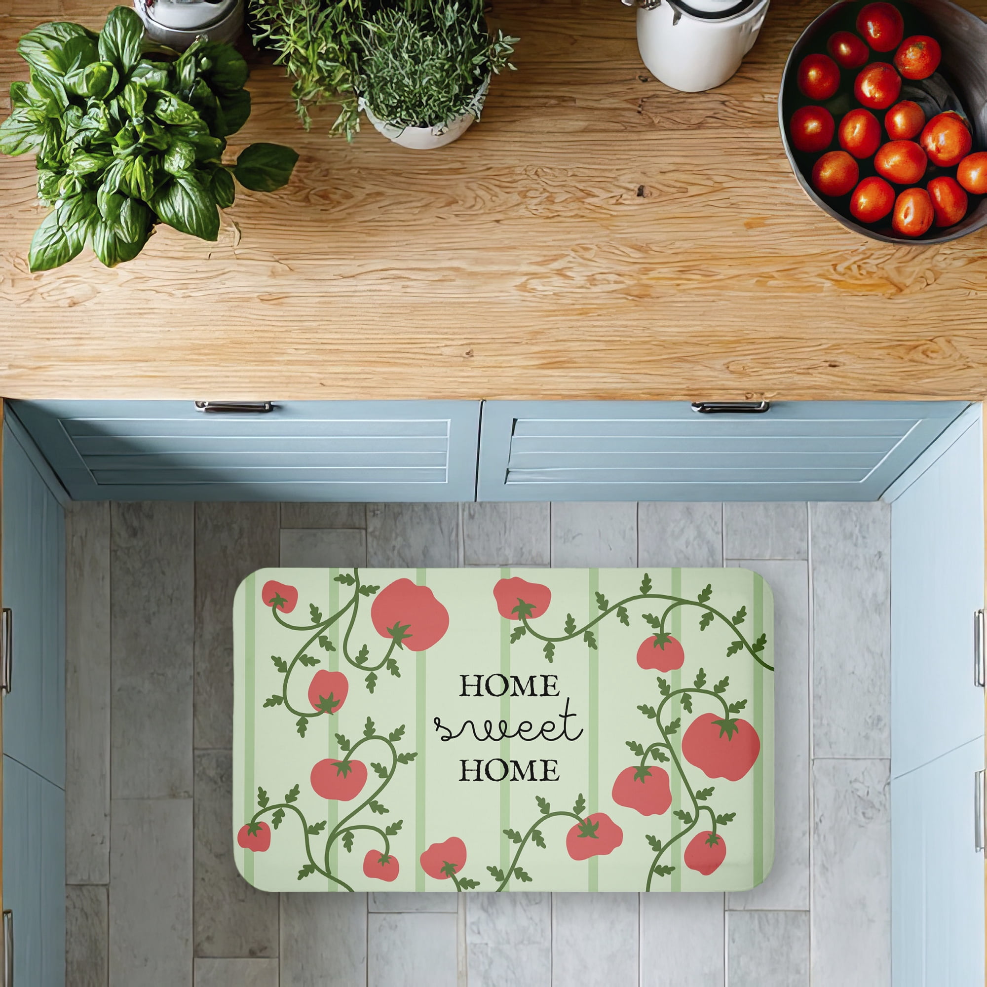 Stupell Industries Welcoming Tomato Vines Printed Anti-Fatigue Floor Mat, design by Lil' Rue