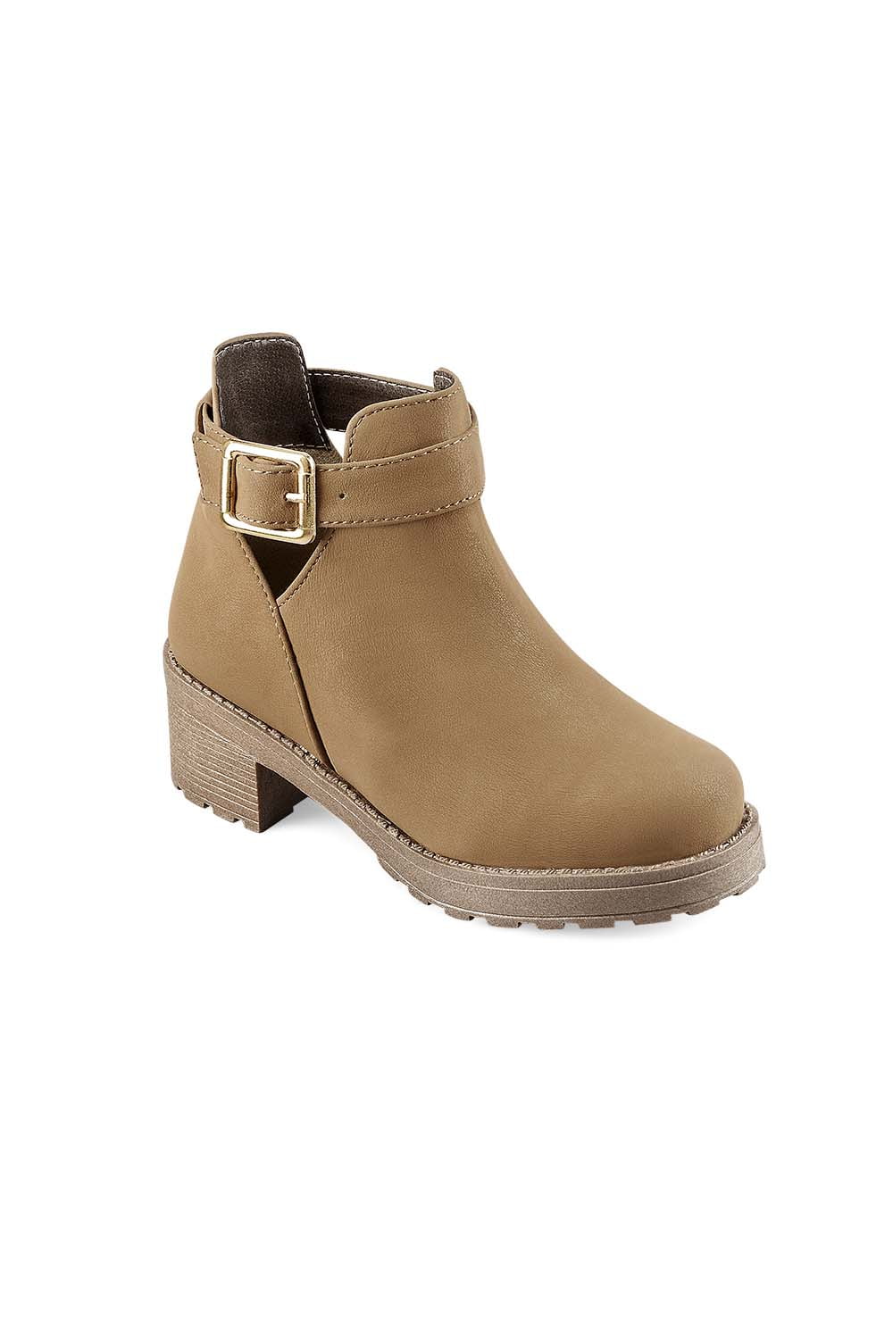 Zapateria México Calzado Terra 2019 Botín Color Camel Tipo Gamuza