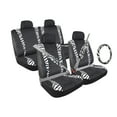 thumbnail image 1 of 13-Piece Zebra Trim Combo Car Kit Low Back Seat Cover Set (Breathable & Durable), 1 of 2
