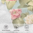 thumbnail image 3 of Leaves and Flowers Pink Cotton Face Towels Soft Hand Towel Absorbent Bathroom Towel for Kitchen Hotel Decoration, 3 of 7