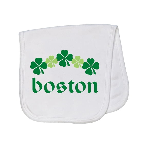 Inktastic Boston Irish Baby Burp Cloth
