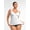 White, variant on Women's Bust Support Shapewear Tank with Waist and Abdomen Control, Sizes S-3XL